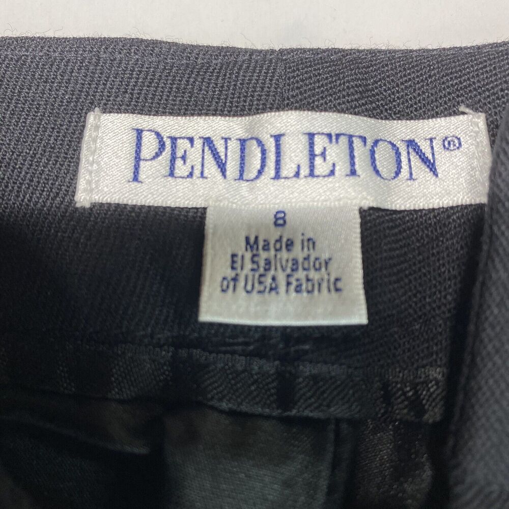 Pendleton Wool Pants Wide Straight Leg Dress Womens 8 Career Lined *Spot - Picture 4 of 12